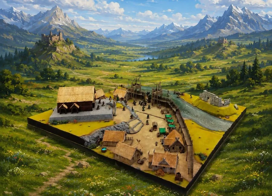 How is a terrain board made? The Edoras battlefield build log