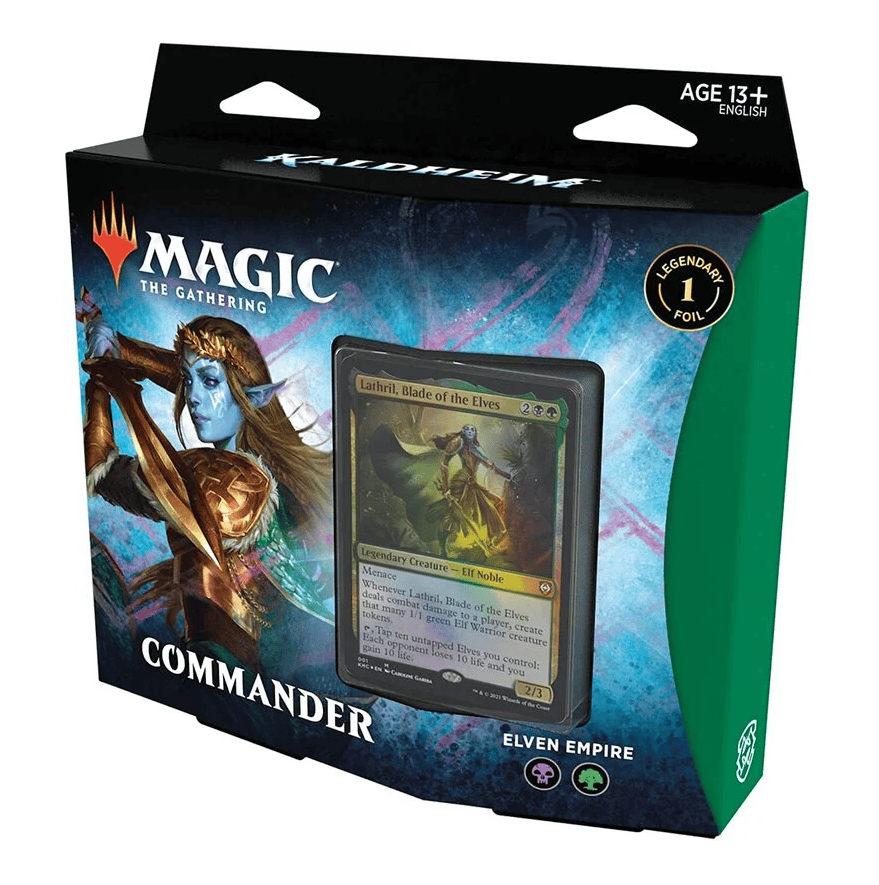 Elven Empire themed Magic: The Gathering Commander deck for strategic gameplay.
