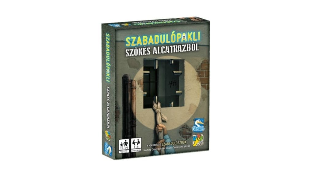 Escape game Szabadulópakli: Szökés az Alcatrazból, társasjáték gyerekeknek és családoknak.