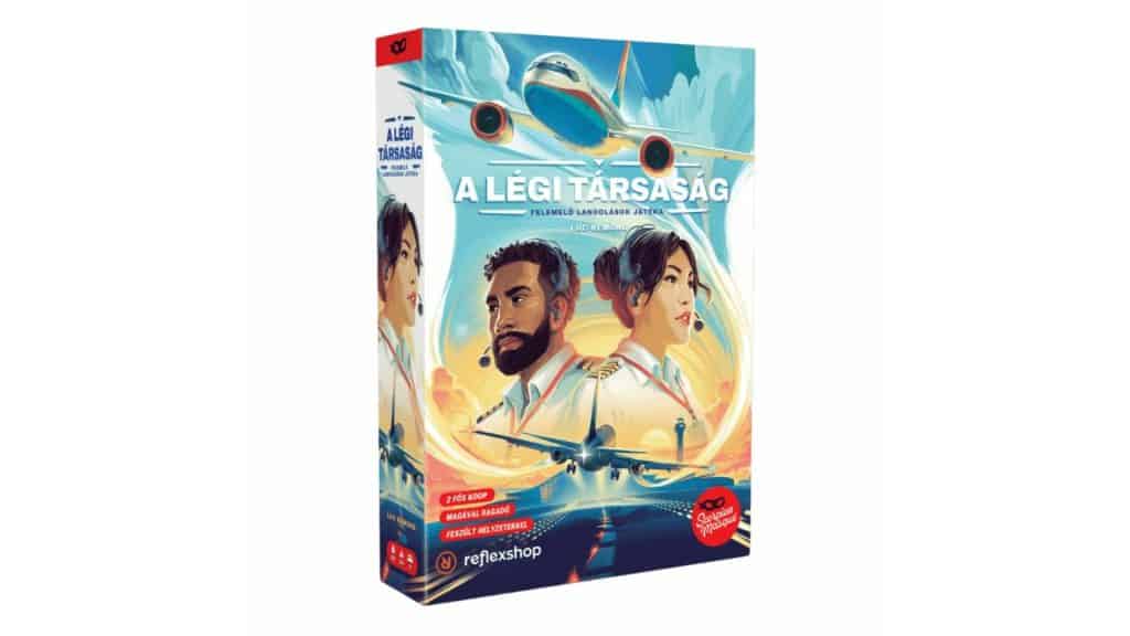 Airplane-themed family game for kids and adults, inspired by "A légi társaság" post.