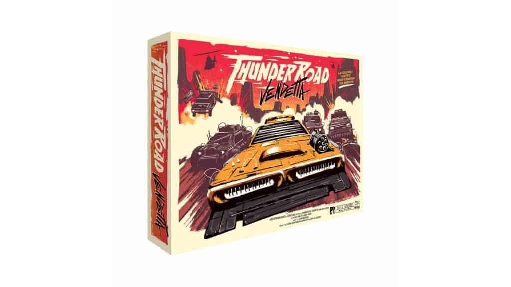 Thunder Road: Vendetta racing game with cars and action scenes.