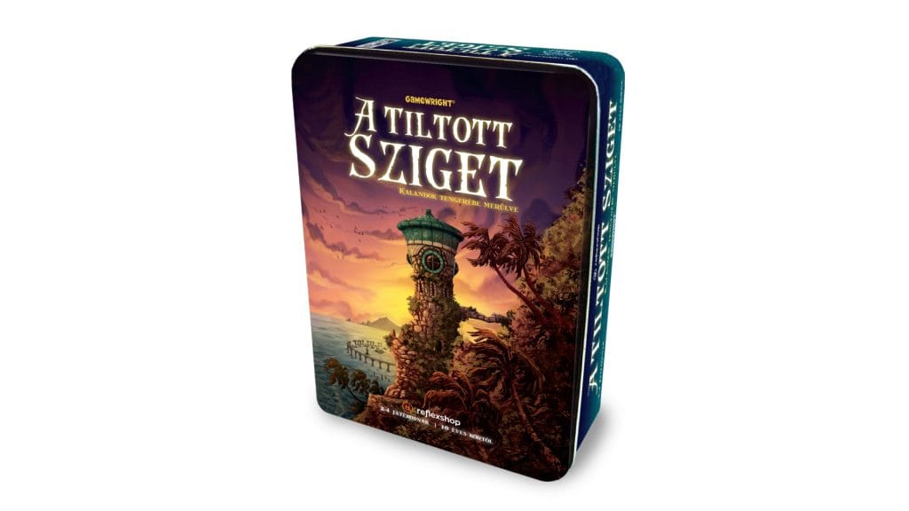 Tiltott sziget társasjáték for kids and families at Komaromi Tarsasjatek Klub.