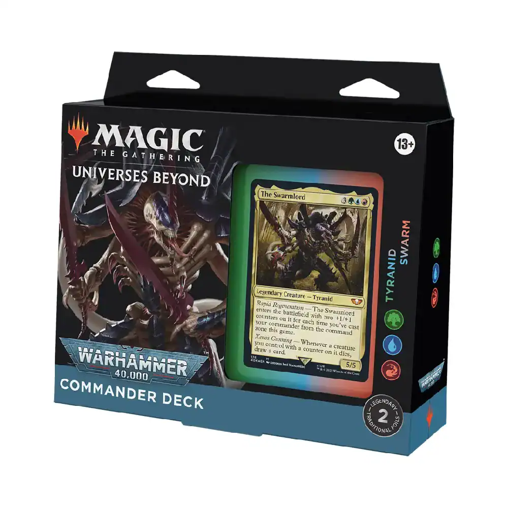 Tyranid Swarm Commander Deck for Magic The Gathering, Warhammer theme, collectible card game.