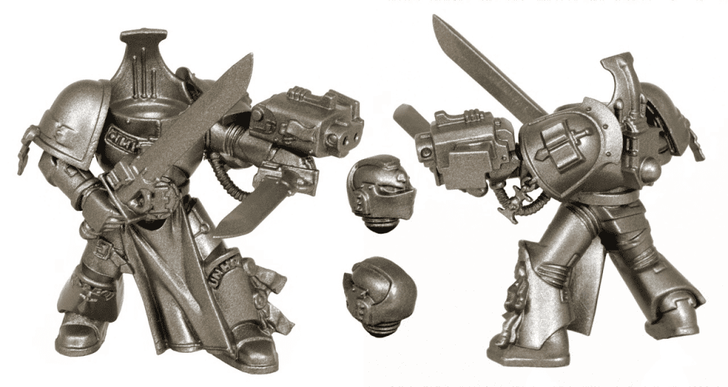 Miniature Grey Knights figures for Warhammer, perfect for hobby and painting.
